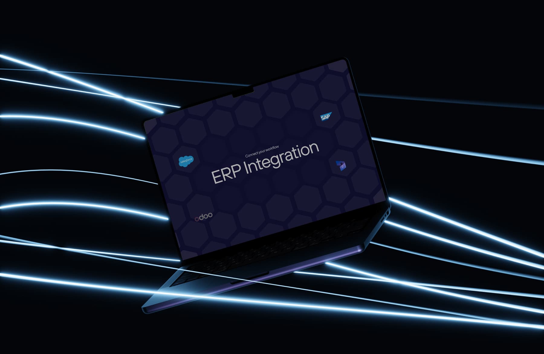 ERP system integration diagram showing data flow between configurator and enterprise systems