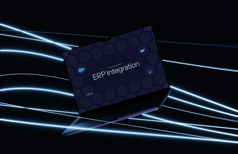 ERP system integration diagram showing data flow between configurator and enterprise systems